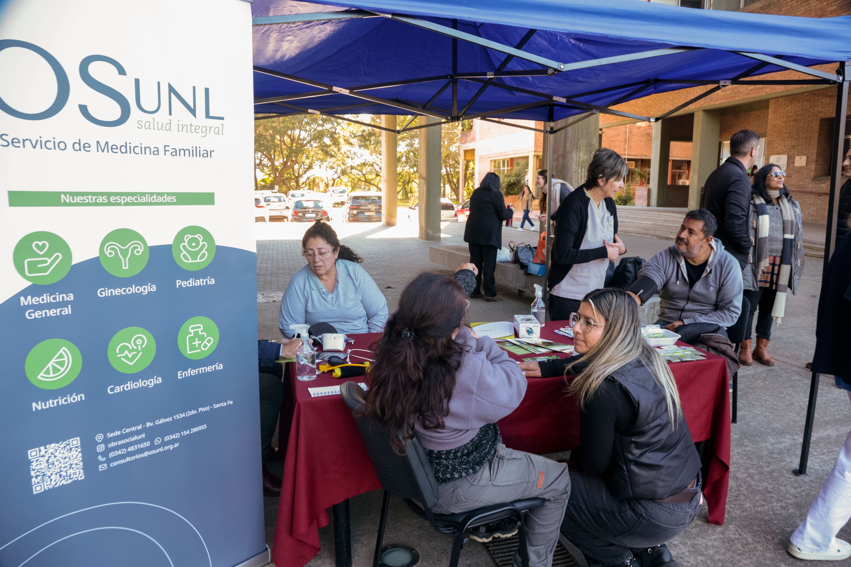 La comunidad universitaria participó en la jornada de hipertensión de la OSUNL